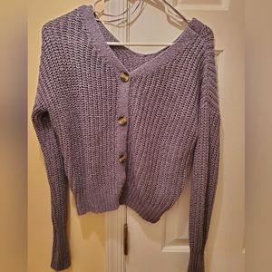 Cable Knit Crop Cardigan